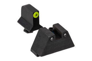 Night Fision Suppressor Height yellow ring front and black dot rear Night Sight for Glock 19s